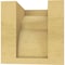 Ekena Millwork 4"W x 4"D x 4"H Wide Monterey Rough Cedar Woodgrain TimberThane Corbel, Primed Tan CORUR04X04X04MONRCPR - alternate 4